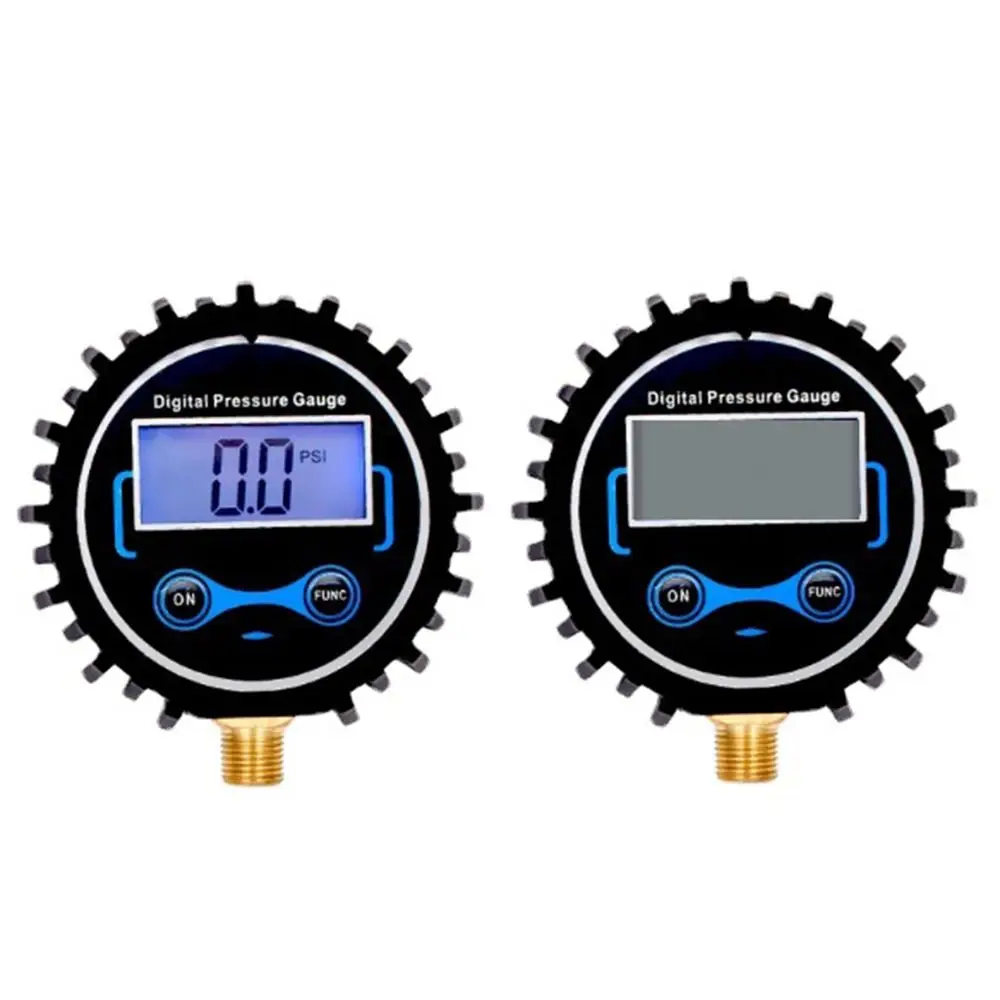 0-250PSI Digital Tire Pressure Gauge Precision Electronic Short Pressure Measuring Valve Tester LED Light