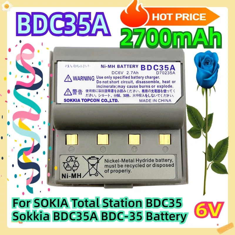For SOKIA Total Station BDC35 Sokkia BDC35A BDC-35 Battery