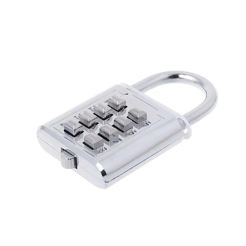 4 Digit Code Combination Padlock Metal Security Travel Lock Portable Password Lock for Backpack Gym School Locker Dropship