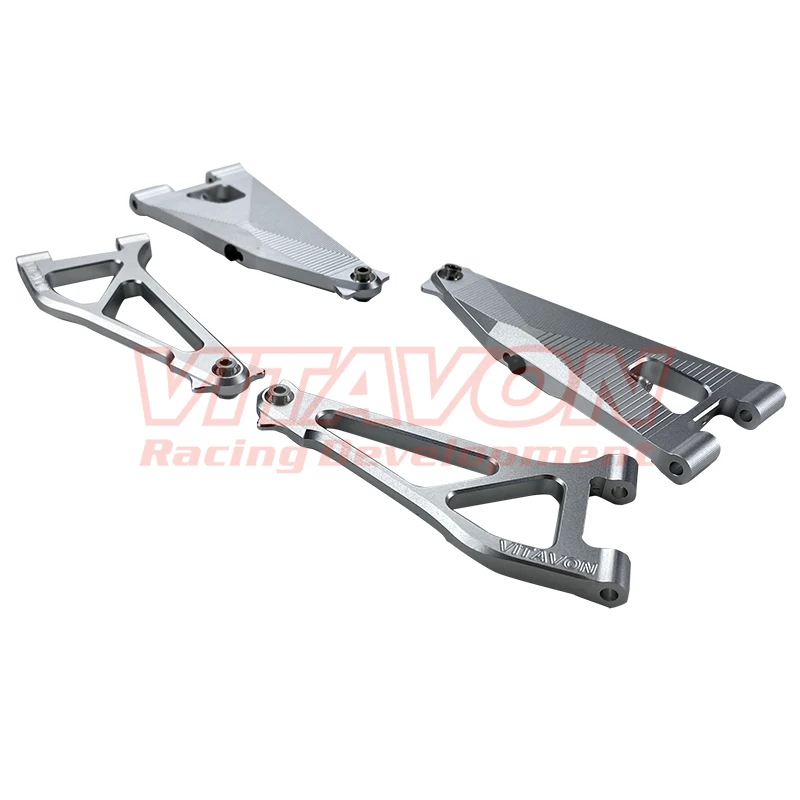 VITAVON Baja Rey 1/10 CNC Alu Front Upper/Lower Suspension A Arm for Losi