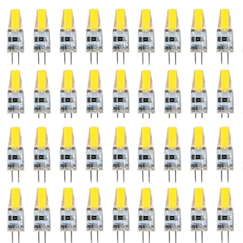50 adet Mini G4 LED COB lamba 6W ampul dim AC DC 12V 220V mum ışıkları avize spot beyaz için 45W halojen değiştirin
