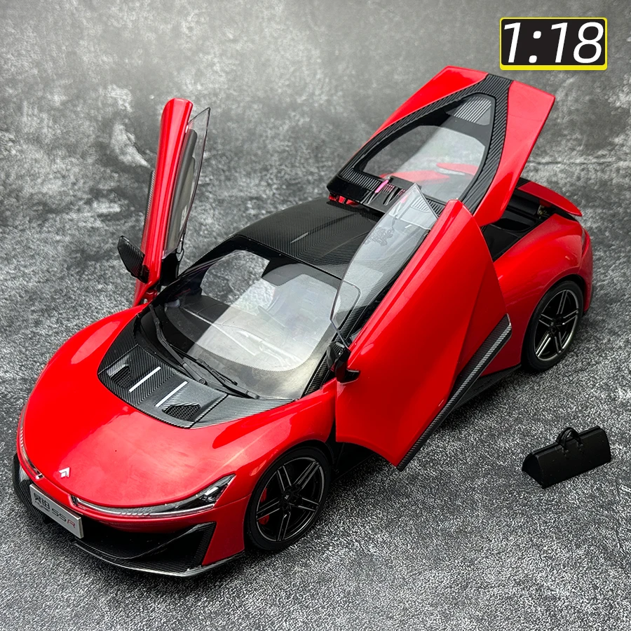 OEM 1:18 GAC New Energy Hyper SSR alloy car model sports car static decoration holiday gift collection