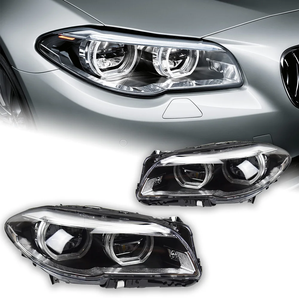 AKD Car Styling Head Lamp for BMW F10 Headlights 2010-2016 520i 525i 530i F18 LED Headlight Projector DRL Automotive Accessories