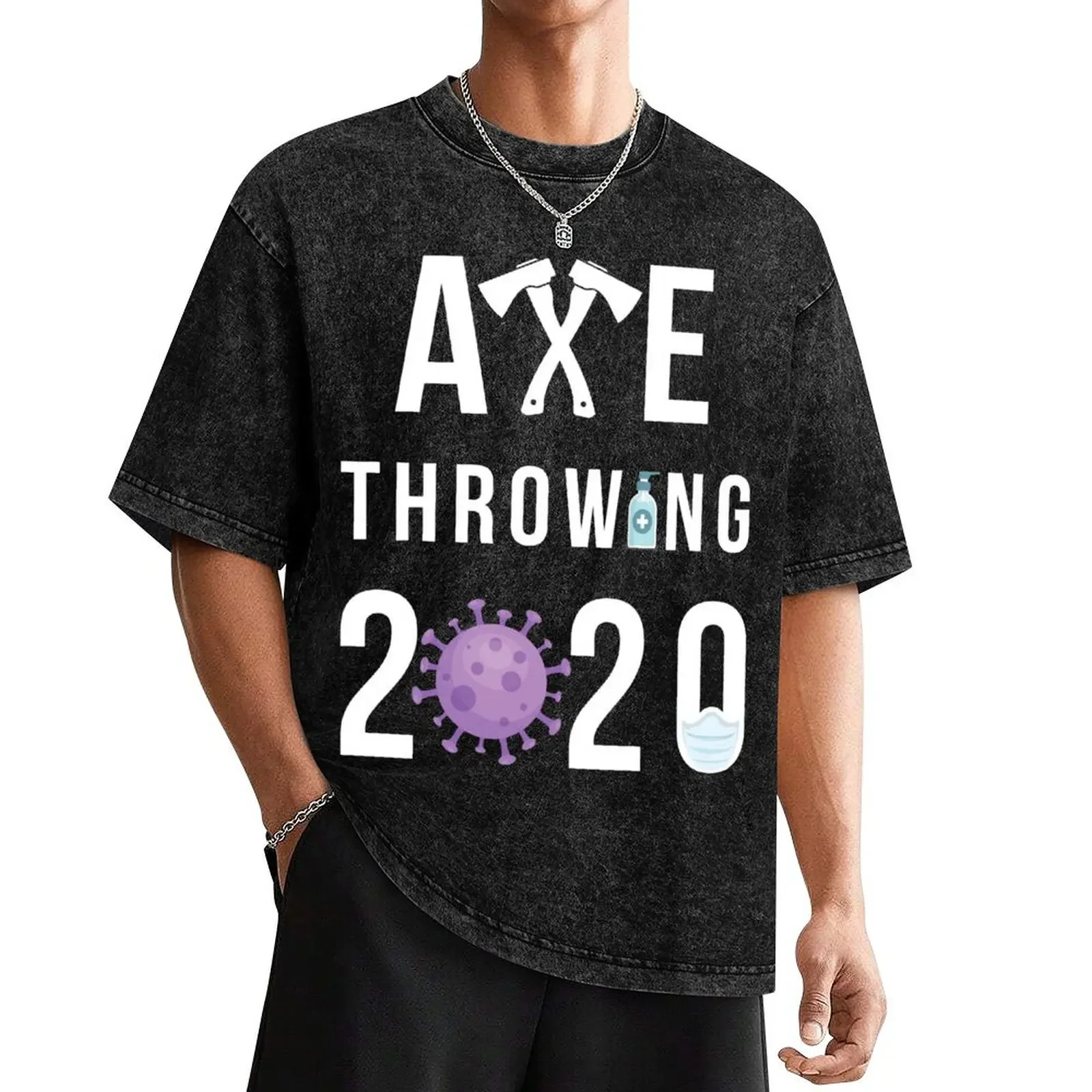 

Axe Throwing 2020 T-Shirt aesthetic clothes summer top graphics quick-drying plain black t shirts men