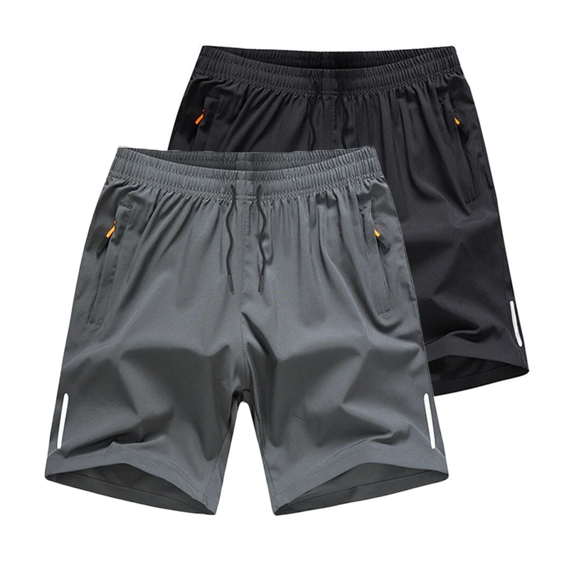 

2/1Pcs Cool Ice Silk Shorts Mens Summer Lightweight Beach Pants Breathable Quick Dry Gym Casual Short Sport Running Sweatpants