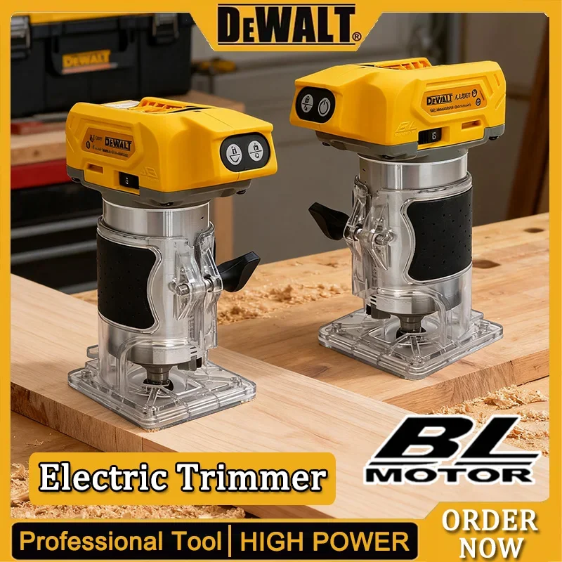 Dewalt Electric Trimmer Brushless 33000RPM Cordless Woodworking Trimming Machine Wood Router Milling Engraving Slotting Machine