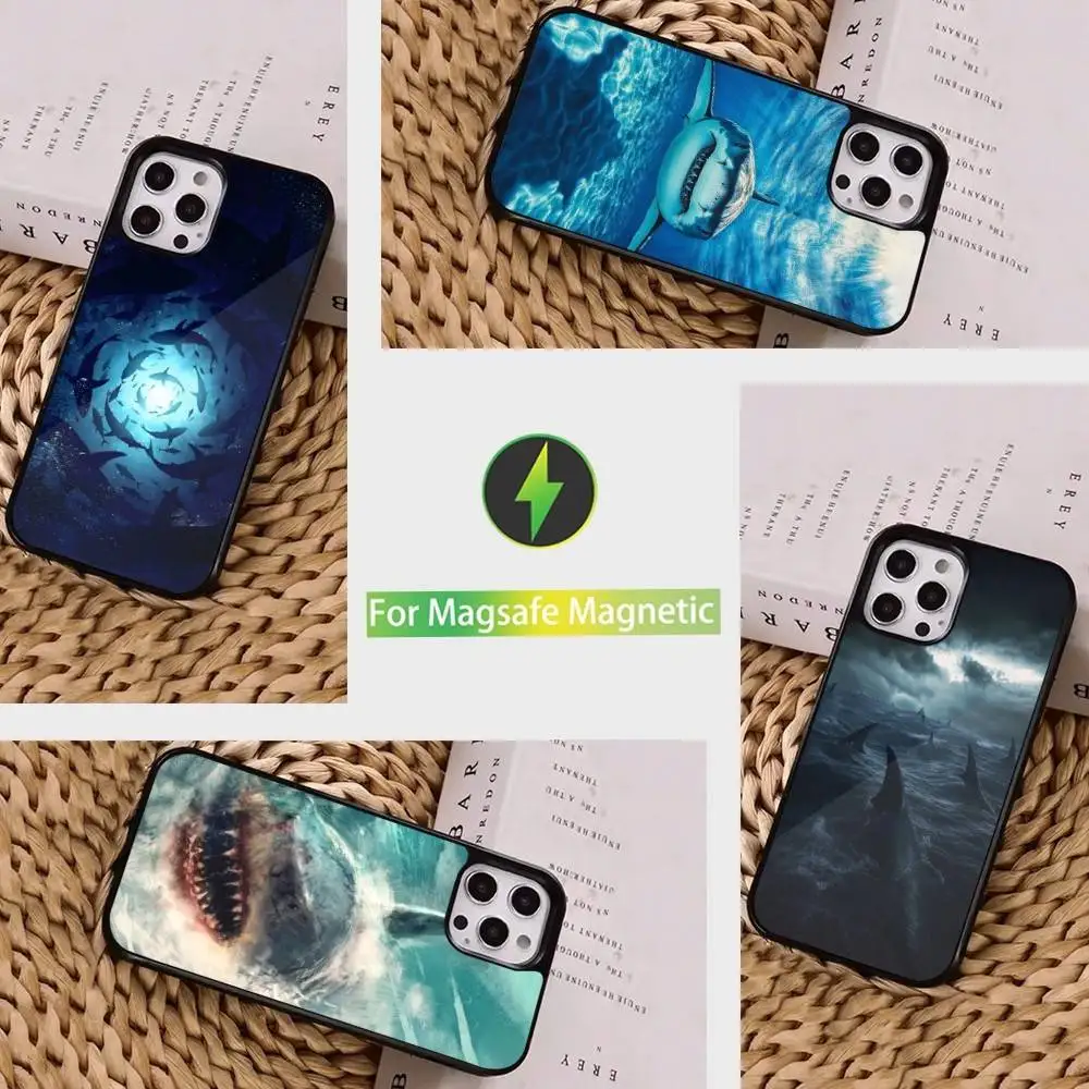 

Ferocious Art Shark Phone Case For iPhone 16,15,14,13,12,11,Pro,Max,Plus,Mini, Magsafe,Magnetic Wireless Charging Case