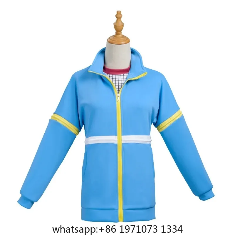 Movie Strange Story Cosplay Max Mayfield Cosplay Costume Zip Up Hoodie Sweatshirt Blue Jackets Pants Daily Casual Suit Set