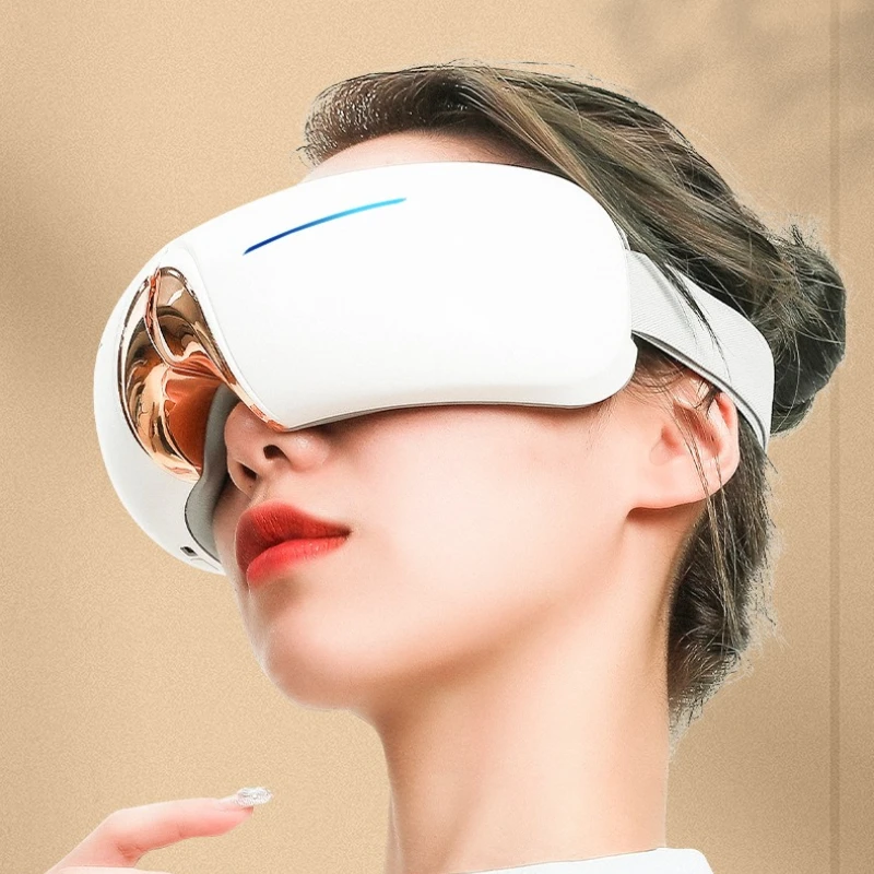 

Intelligent Eye Care Massager Heat Therapy Relieve Fatigue Music Eye Mask Skin Friendly Type C Charging Eye Massage Tool