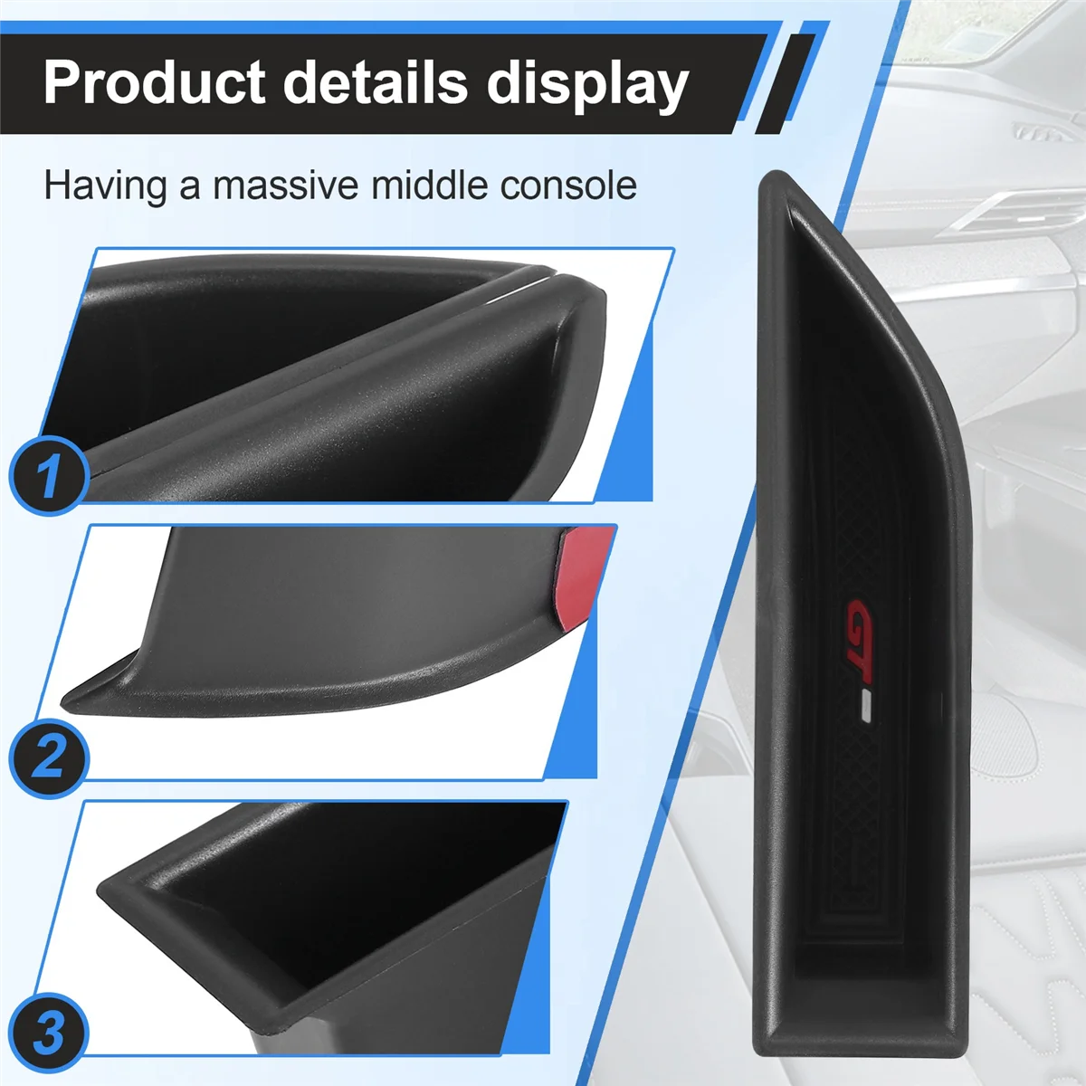 Boîte de Rangement pour Porte Avant de Voiture, Accessoire pour KIT 3008, 3008, 5008, Garniture Intérieure, 2017-2020