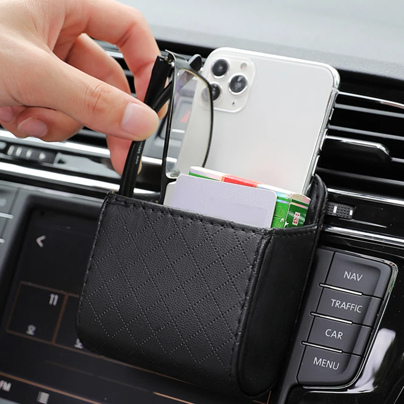 

Подвесная сумка для автомобильного хранения, автомобильная сумка для хранения воздуховыпускных отверстий, автомобильная панель для кондиционирования воздуха, сумка для хранения карт, коробка, принадлежности для салона автомобиля