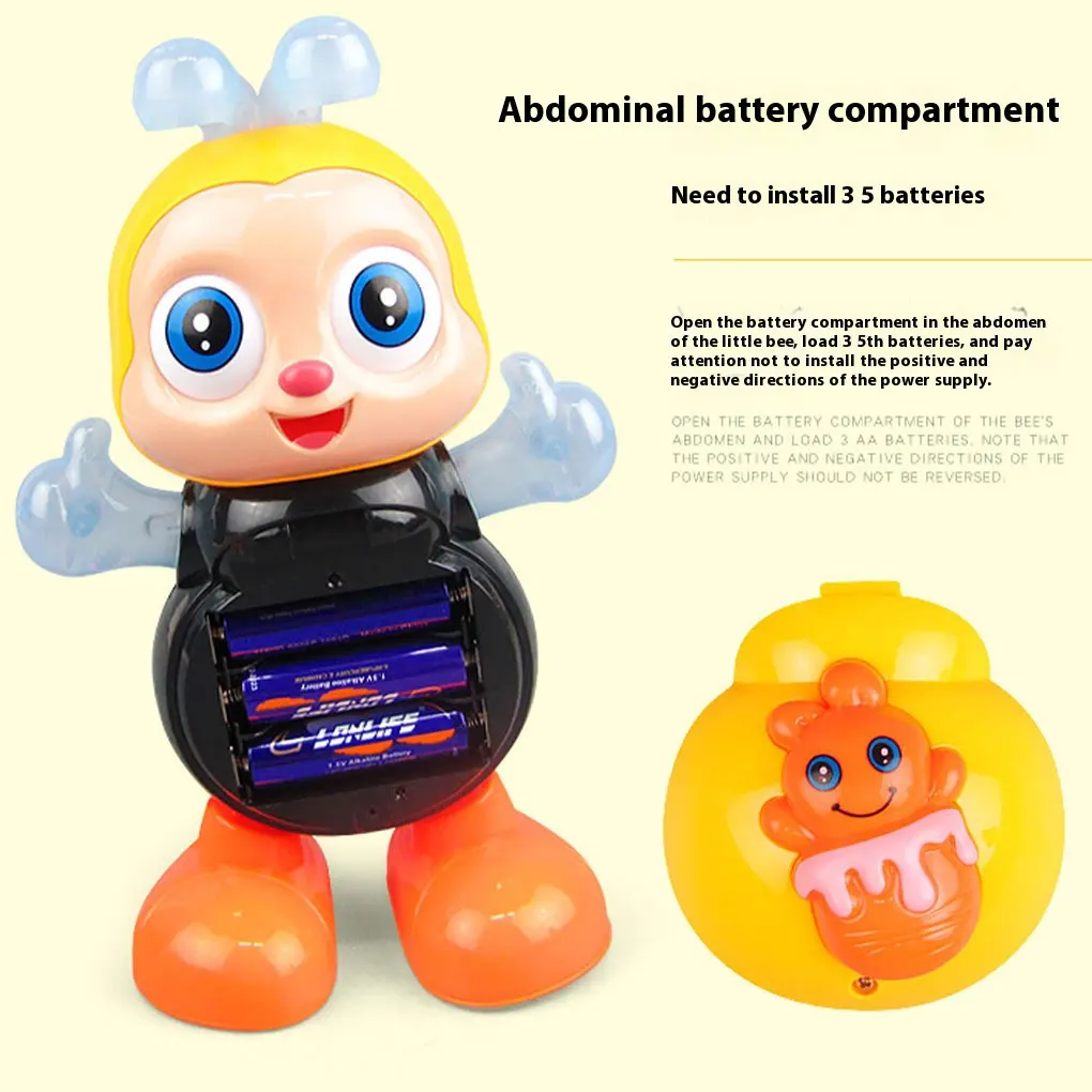 Zabawki dla dzieci - tańczące pszczoły, reagujące na muzykę, lekkie i przenośne, zapewniające radosną zabawę, jak pokazano.