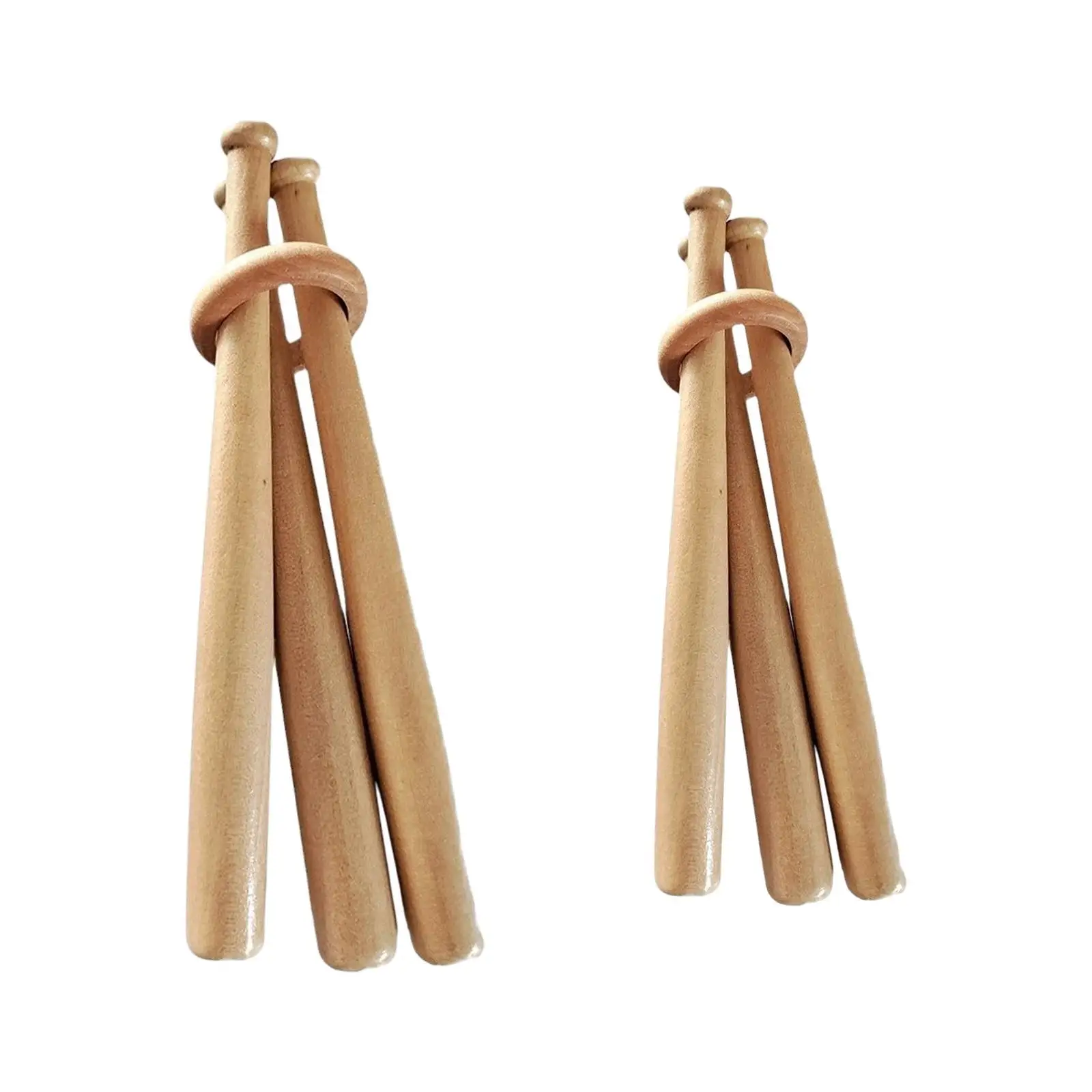 Wooden Baseball Stand Holder Rack Detachable Multipurpose for Golfball Desktop Decoration