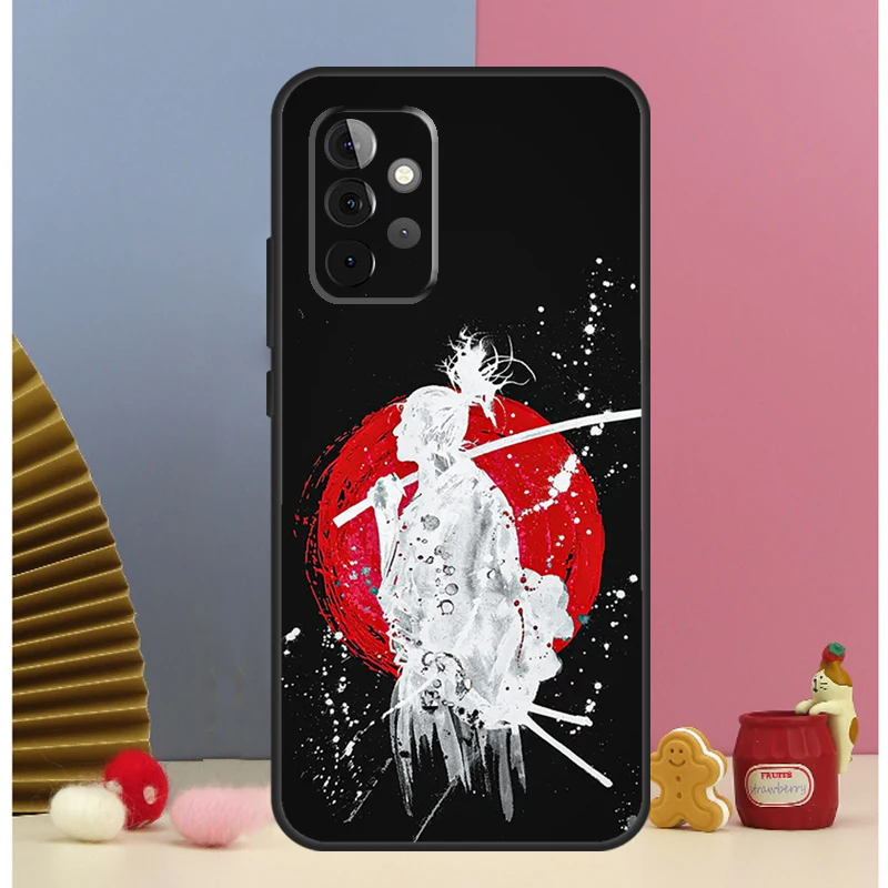 Red Sun Japanese Anime Cover For Samsung Galaxy A53 A33 A52 A32 A22 A12 A13 A23 A51 A71 A14 A34 A54 A15 A25 Case