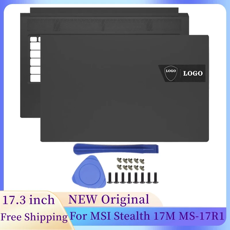 

Оригинальный новый ноутбук для MSI Stealth 17M MS-17R1, верхний корпус, лицевая панель клавиатуры, ЖК-задняя крышка/подставка для рук, верхний корпус