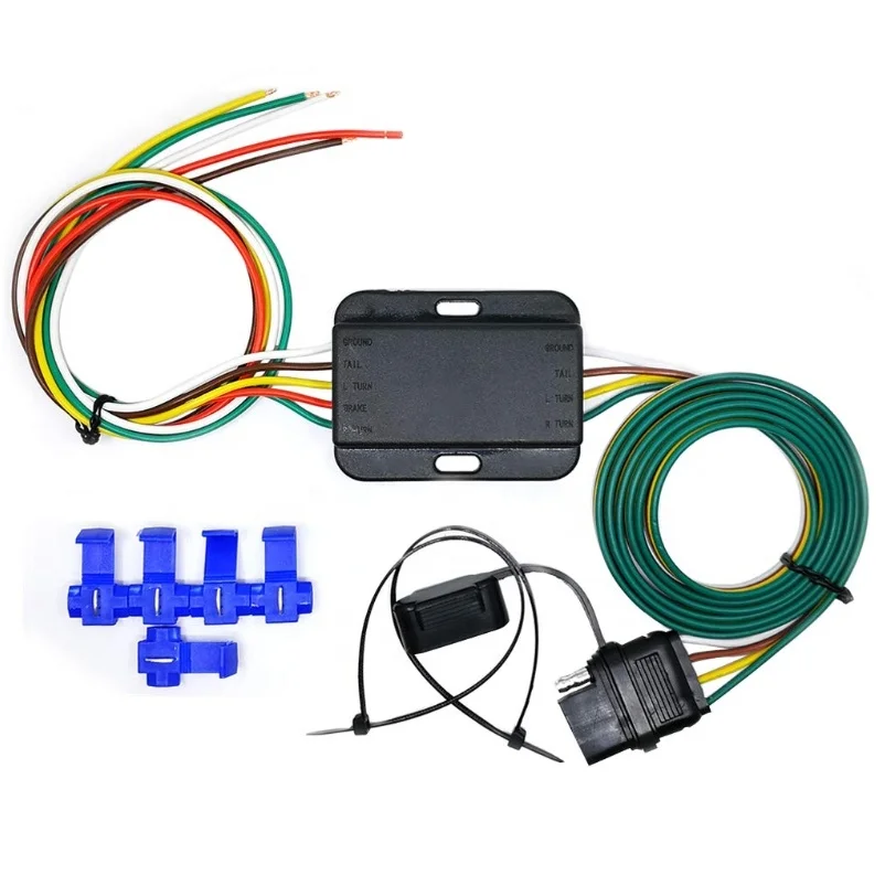 LED Compatible 3-to-2 Taillight Converter with 4-Pin Flat Extension Connector
