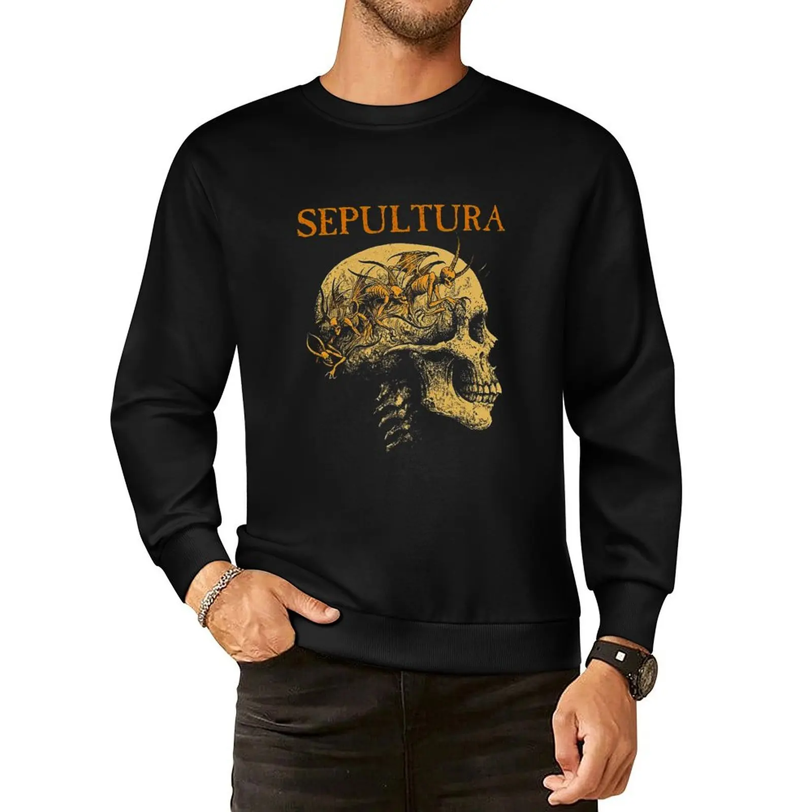 

-Music----Merchandise Sepultura---SEPULTURA--Concert-Merchandise--- Pullover Hoodie men's clothes autumn sweatshirt