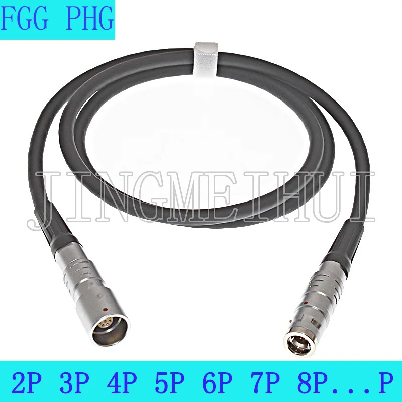 Waterproof FGG PHG 1K Many Pin Male to Female Connector Welding Cable For Industrial Camera Audio Video Data Signal Transmission