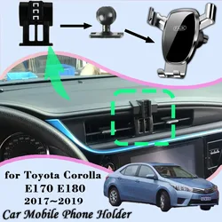 Car Mount for Toyota Corolla E170 E180 2017~2019 Air Vent Auto Mobile Phone Holder Cellphone Bracket Gravity Stand Accessories