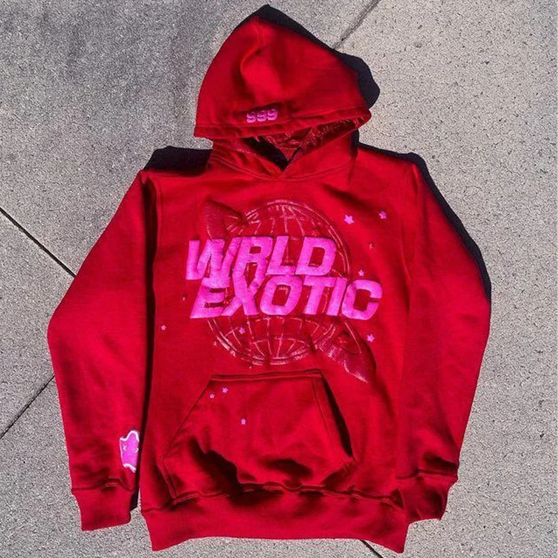 Y2K American Retro Harajuku Street Subculture Print Oversized Hooded Sweatshirt For Men And Women Streetwear Cardigan Sweatshir