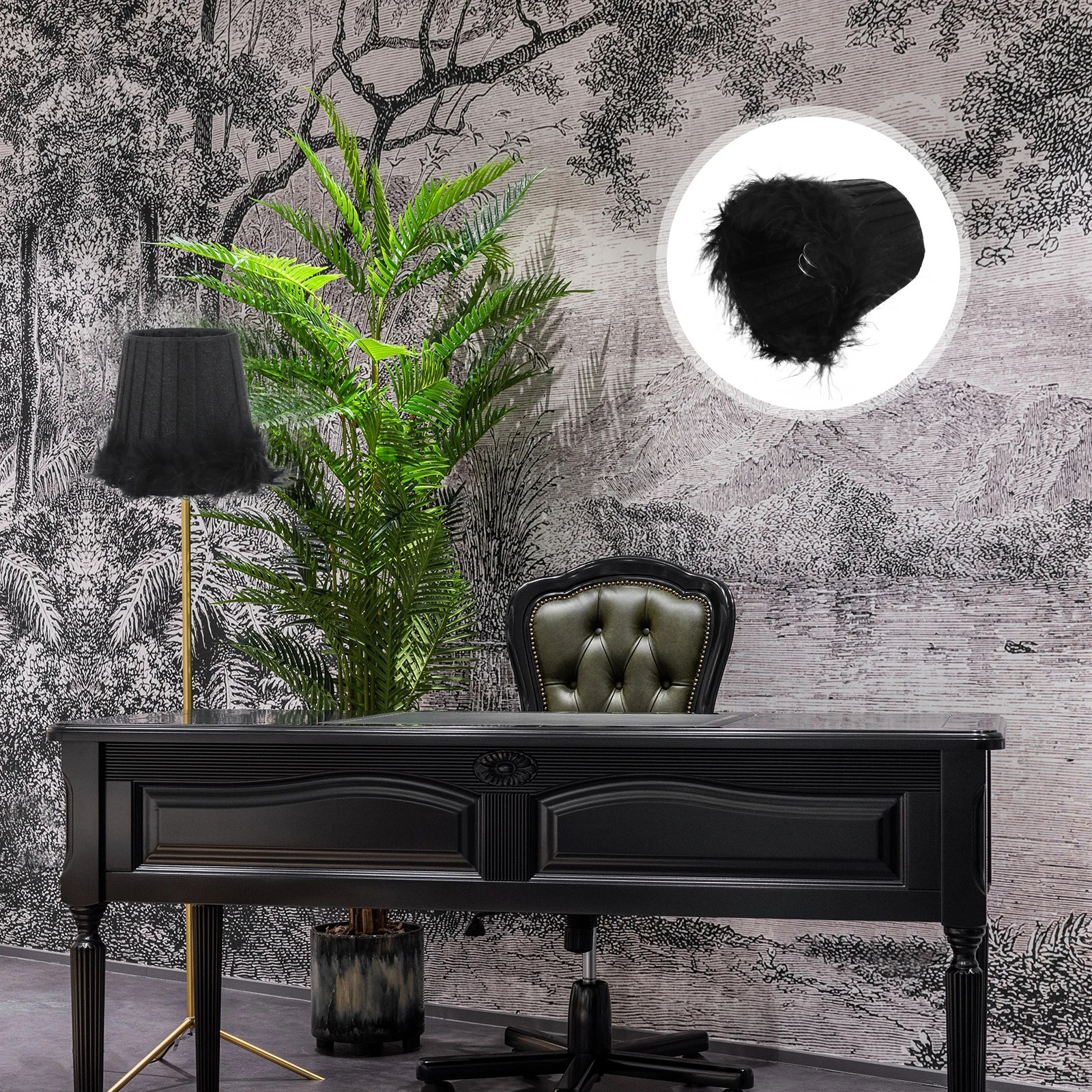 

Lampshade Cloth Cover Modern Bedroom Home Lamp Shade Decorative Light Accessory Study Delicate Lampshade Office