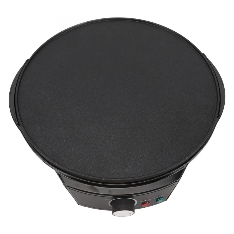 

Электрическая блинница-гриль 11,8 дюйма, 900 Вт, с регулировкой температуры, для блинчиков, панкейков, тортильи, с лопаткой для теста