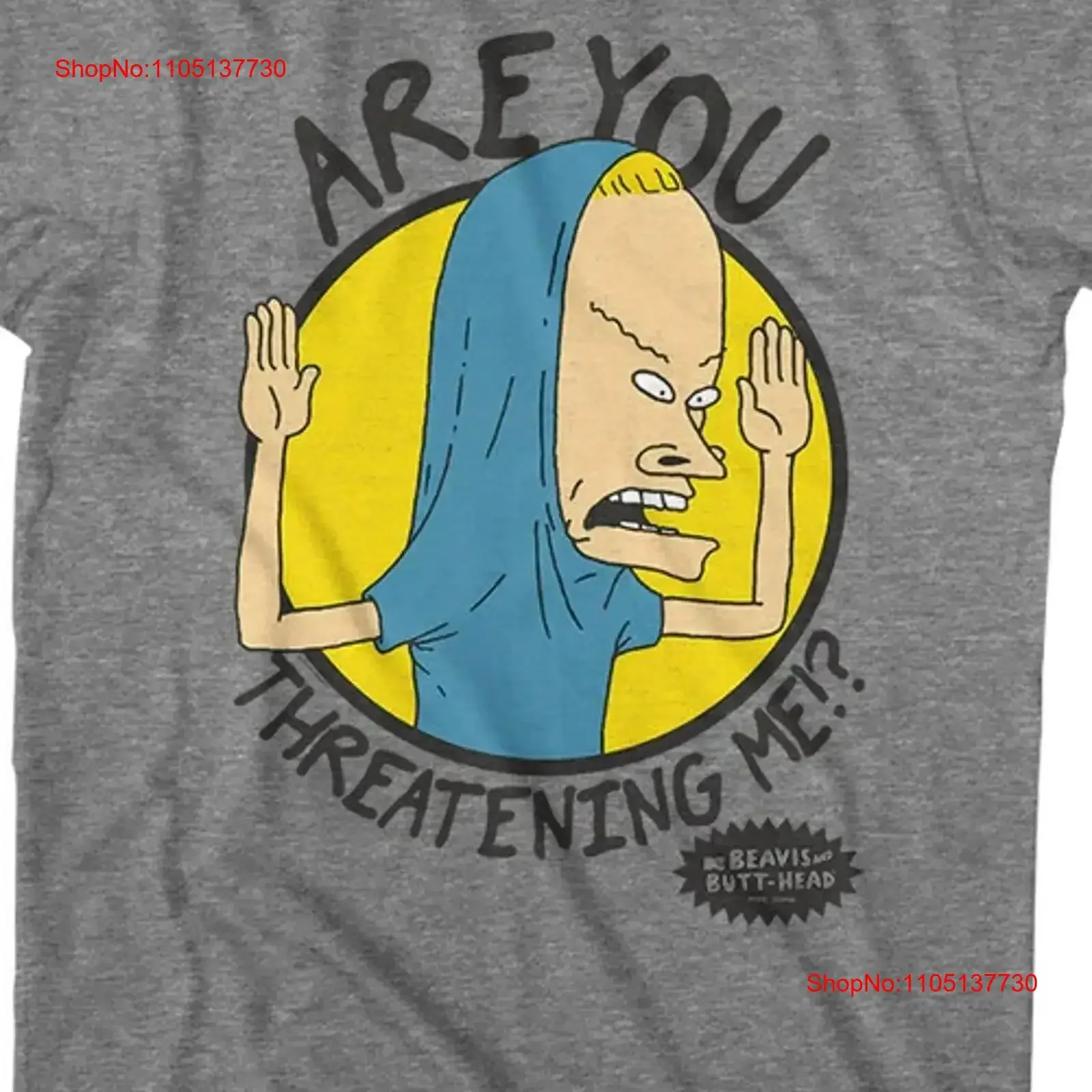 Vintage Are You Threatening Me Beavis And Butt Head T Shirt Size S 4XL vintage Washed graphic streetwear Top For Everyday Wear