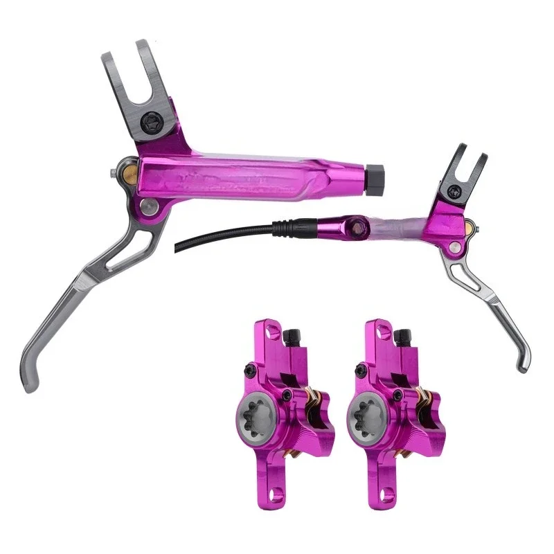 

Bicycle oil brake bilateral brake integrated hydraulic caliper, mountain bike large piston magnesium alloy oil disc brake