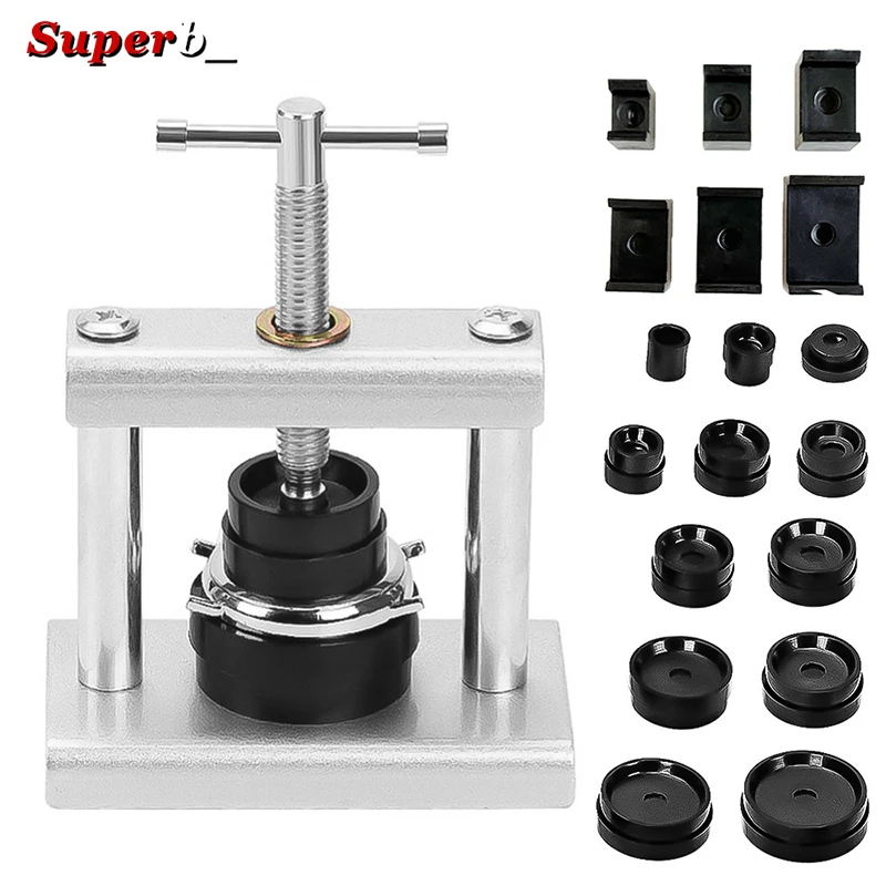 Professional Metal Watch Press Set Watch Back for CASE Closing Tool & Fitting Dies Watch Repairing Tool Die Kit for Watchmaker
