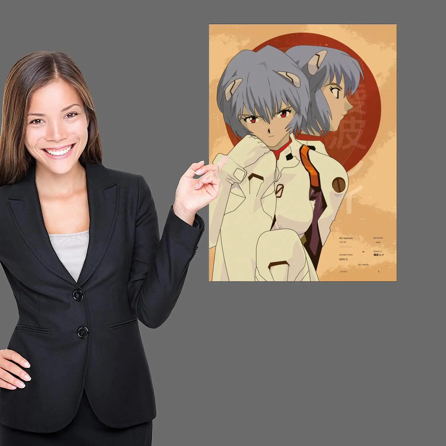 rei ayanami Canvas Art Poster and Wall Art, Picture Print, Modern Family Bedroom Decor, Posters