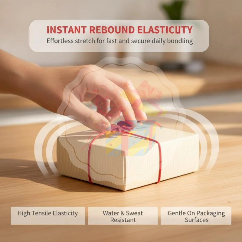 10Pcs Reusable Silicone Gift Wrap Bands Sweet Bow Design No Glue Needed for Small Business Gift Packaging Use