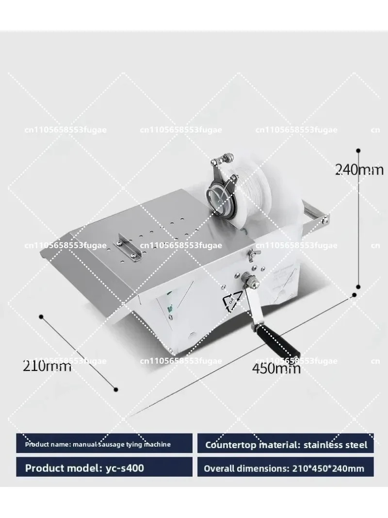 Automatic Electric Sausage Twisting Knotting Tying Machine - Electric Sausage Binding Linker Equipment for Kitchen
