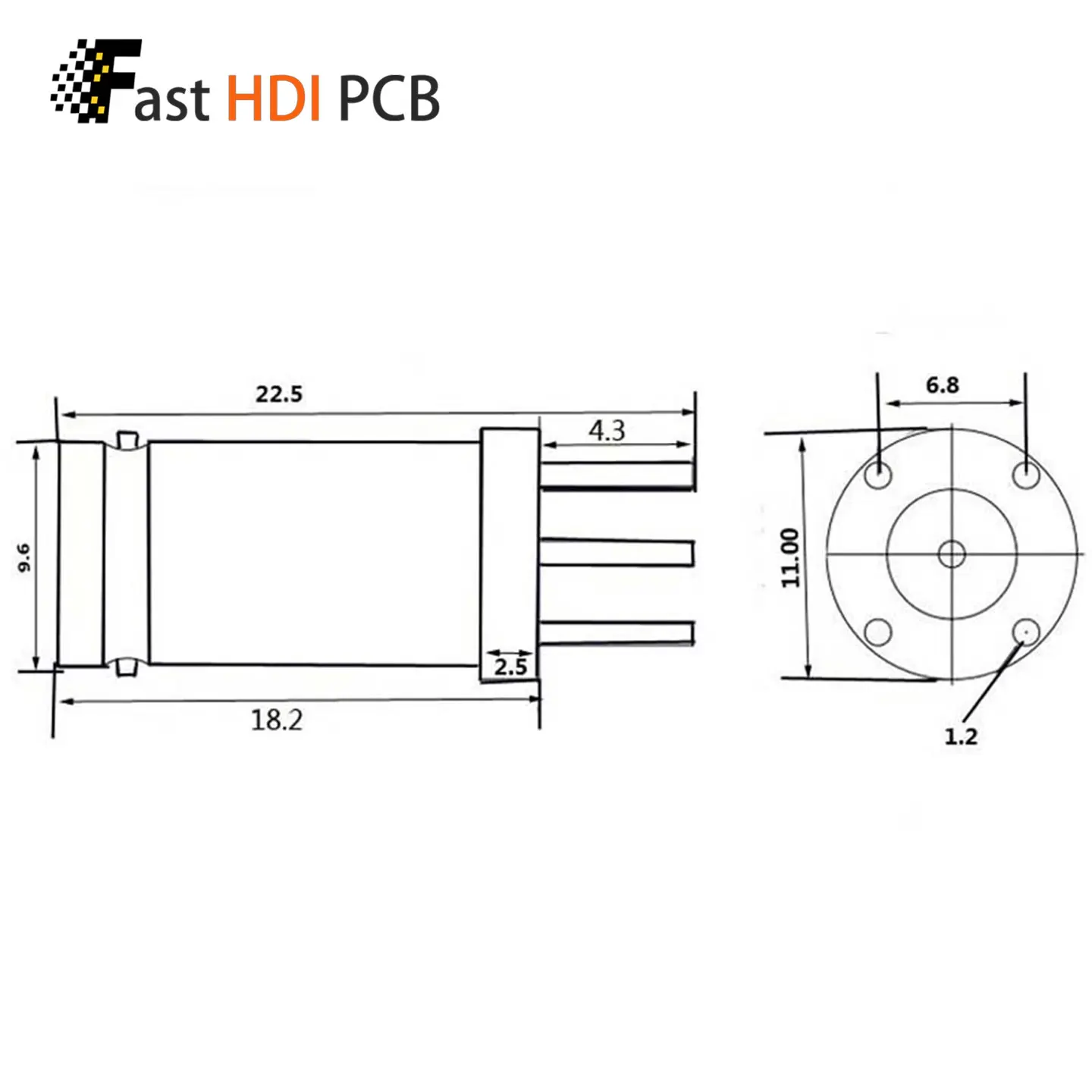 BNC Female PCB Mount Connector BNC-KE 50 Ohm 4 Pin Through Hole Vertical Jack for CCTV Camera RF Circuit  Oscilloscope Ham Radio