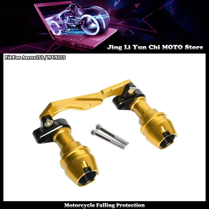 

Motorcycle Accessories Rear Wheel Axle Fork Crash Sliders Fall Protection Fit For YAMAHA Aerox155 NVX155 AEROX 155 NVX