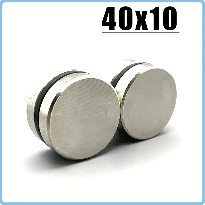 1/2/5Pcs 40x10 Neodymium Magnet N35 NdFeB round Super Powerful Strong Permanent Magnetic Accessory 40mm X10mm for Diy Craft
