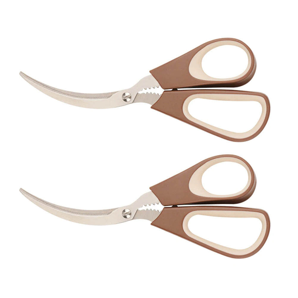 

2 Pcs Crab Scissors Professional Seafood Shrimp Stainless Steel Kitchen Gadgets Shell Opening Crab Leg Shears