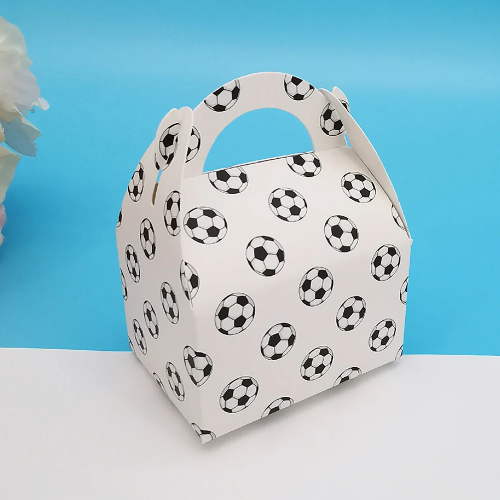 

50 Pcs Gift Candy Boxes Gifts Baskets Wedding Football Paper Soccer Party Treat Case