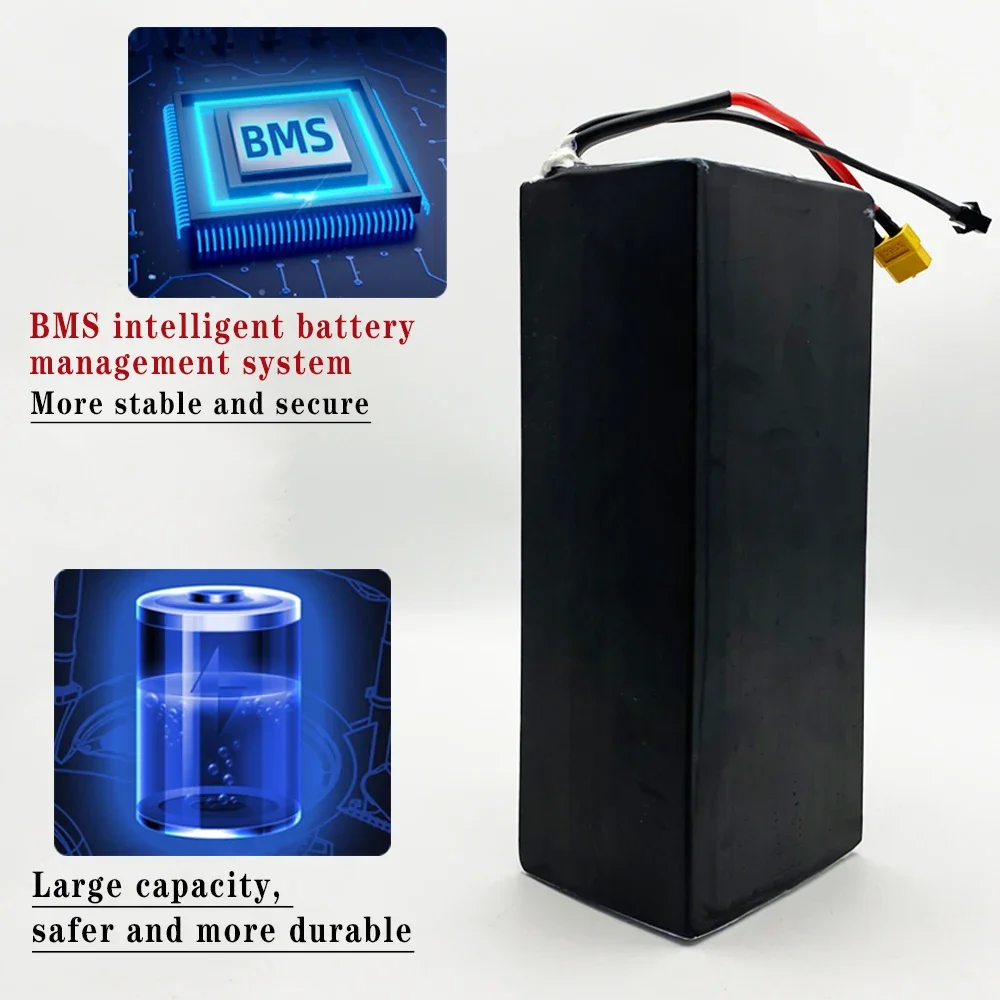 13S3P 48V 10500mAh Lithium Ion Battery Pack 18650 Rechargeable Battery Suitable for Kugoo V1 Electric Bicycle Battery With BMS
