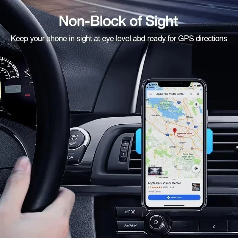 Car Air Vent Clip Mount Stand 360° Rotation Car Phone Holder For iPhone Samsung Xiaomi Universal GPS Navigation Smartphone Stand