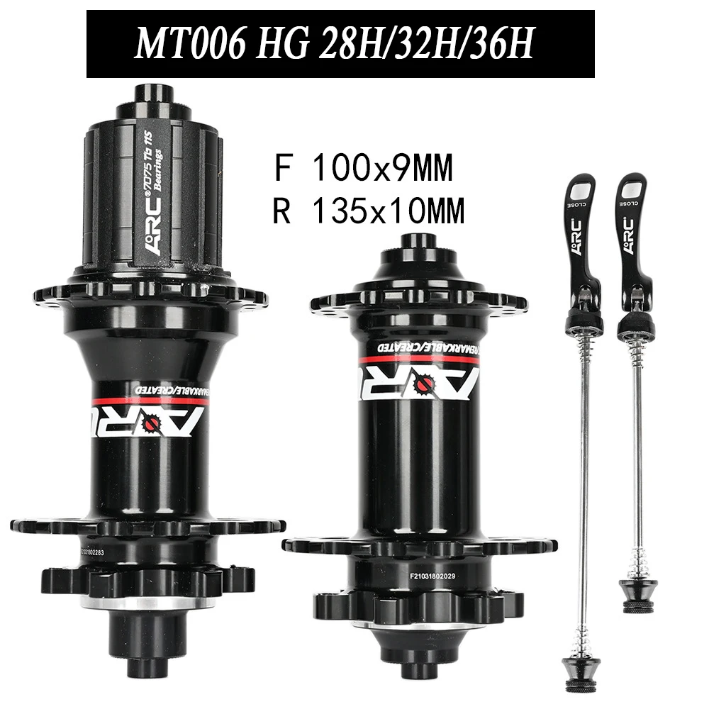 

Ступица для велосипеда ARC MT006 втулки MTB Cubo, ступицы для горного велосипеда с 28/32/36 отверстиями, быстросъемные дисковые тормоза QR 4 подшипника 8 9 10 11 12 Скоростей