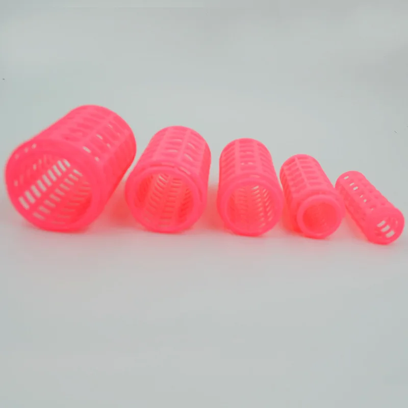 12pcs Self-Grip Hair Rollers Heatless Hair Curlers No Heat Hair Bangs Volume Self-adhesive Hook & Loop DIY Styling Tools