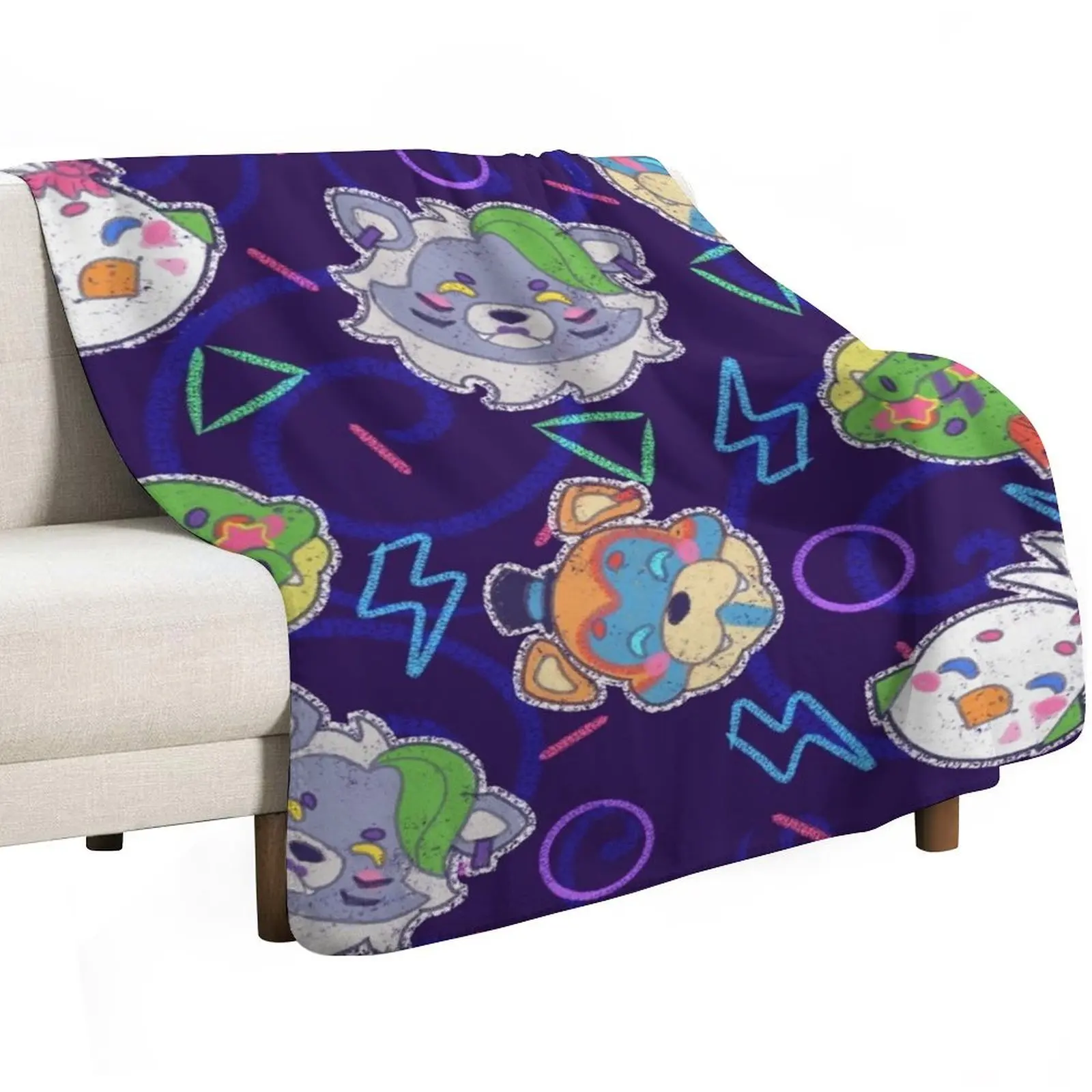 

Glamrock Pattern Throw Blanket decorative Soft Soft Beds Blankets
