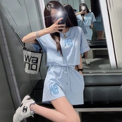 New Cartoon Cotton Athletic Wear for Women Fashion Home Clothing Homewear Short Pants Short Sleeved Set Summer Sleepwear