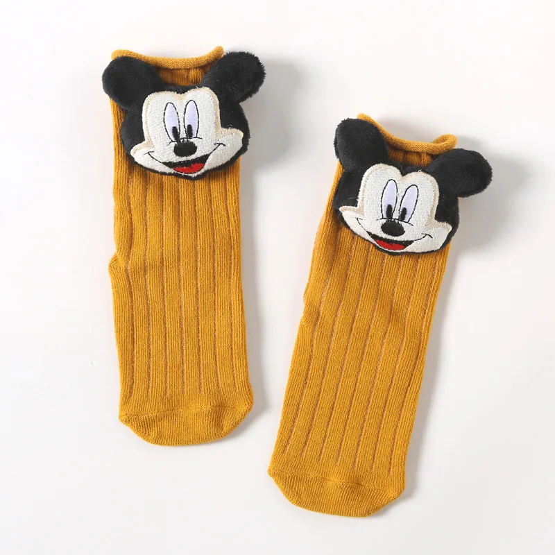 Disney Mickey Mouse Sock Applicable To 0-3 Years Old Baby Cute Winnie The Pooh Stocking Donald Duck Cotton Socks Gift