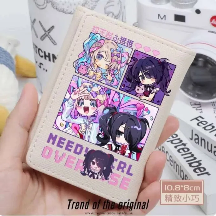 

Anime NEEDY GIRL OVERDOSE Fashion Wallet PU Purse Card Coin Hasp Money Bag Cosplay Gift B2174 hit