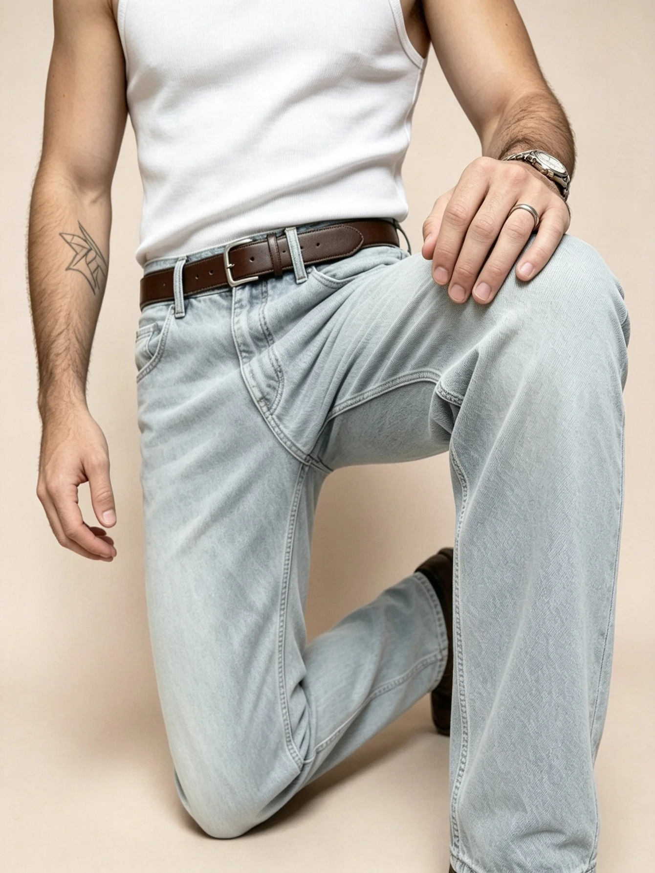 Acid Wash Retro Y2K Trendy American Street Multi-Pocket Wide Leg Denim Trousers Soft Elastic Cotton Fabric, Trendy Urban Outfit,