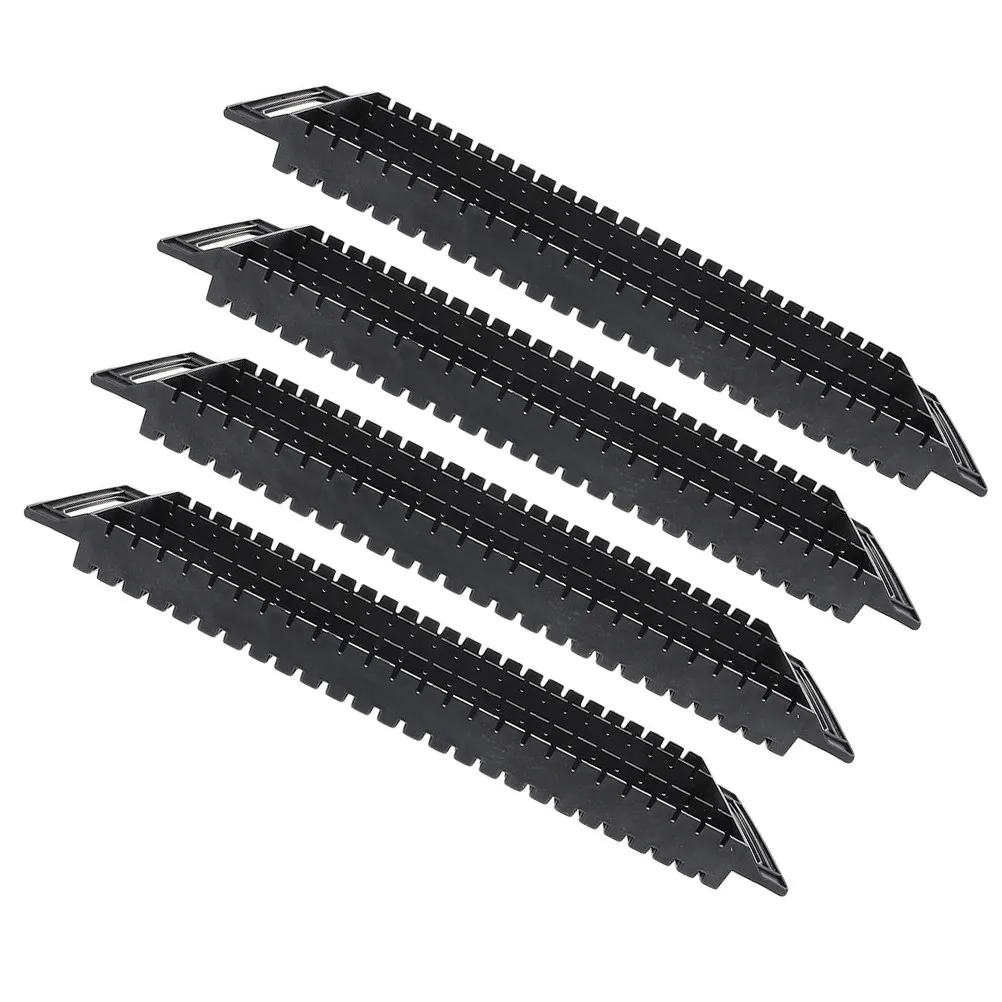 

4Pcs Pcb Anti Static Bar Bracket Holder Storage Rack 25-Slot Circuit Board Stand for Electronics Shelving Boards