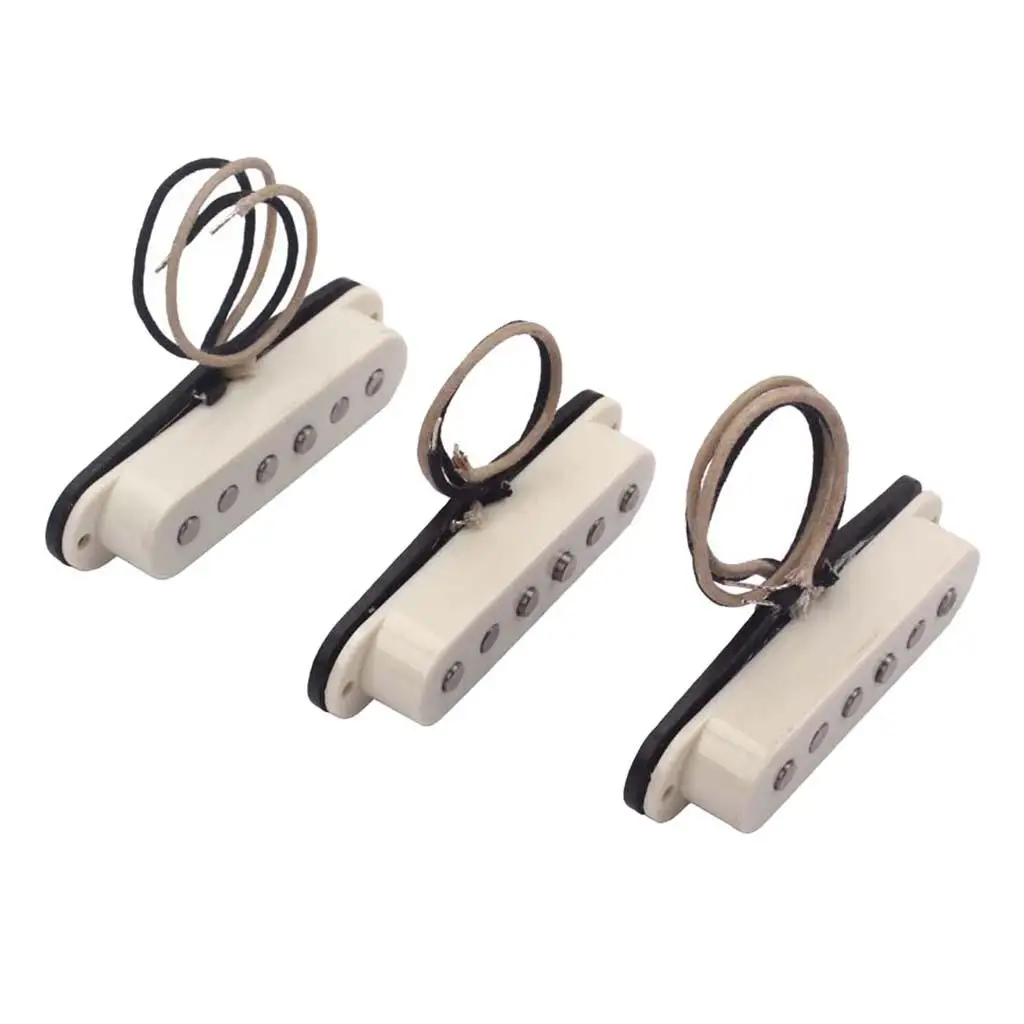 Handcrafted Electric Guitar Pickups Set of 3 Alnico 5 Magnets for Fender Strat ST Vintage Tone