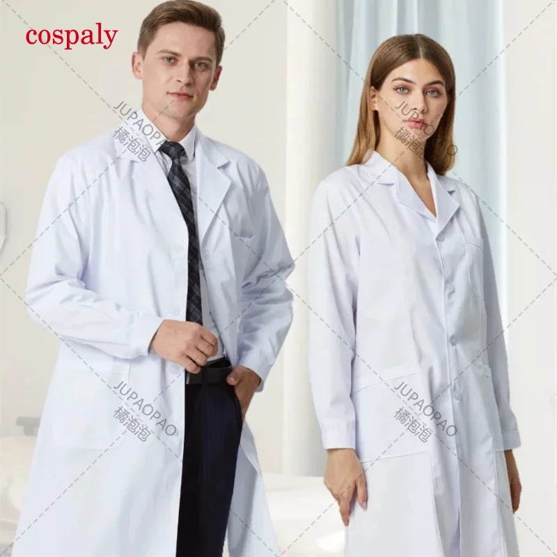 Uniform For Doctors Men'S Medical Clinical Costume Laboratory Robe Veterinary Short Sleeve Work Clothes Pet Shop Scrubs Coat