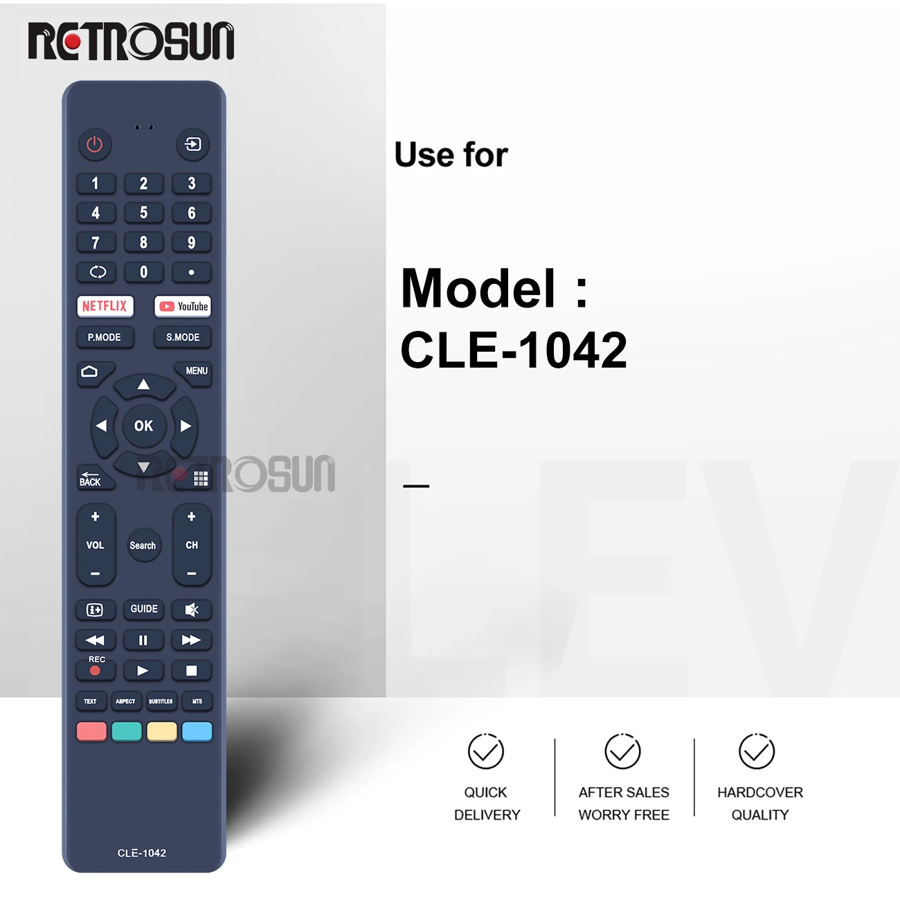 New CLE-1042 Remote Control for HITACHI Konka TV 50QLEDSM20 55QLEDSM20 58QLEDSM20 65QLEDSM20 75QLEDSM20